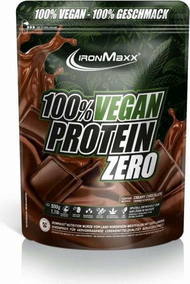 Ironmaxx 100% Wegańskie Białko Zero 500g Torebka stojąca