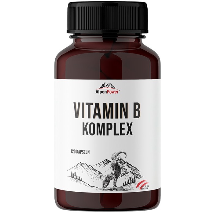 AlpenPower Kompleks witamin z grupy B - 120 kapsułek