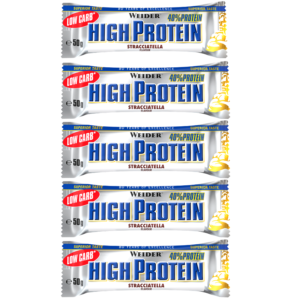 Weider 40% Low Carb High Protein Bar baton proteinowy 5 sztuk