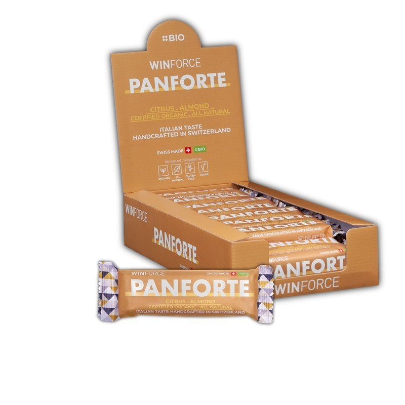 Winforce Panforte Bio baton migdałowy 24 sztuki w pudełku