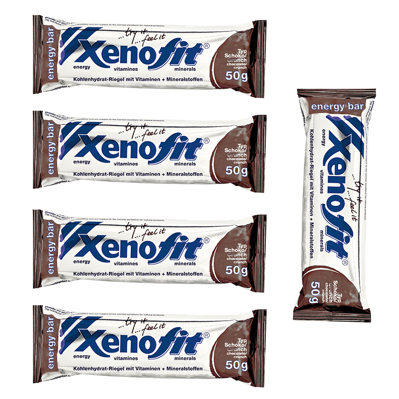 Xenofit energy bar Baton węglowodanowy, opakowanie 5 sztuk