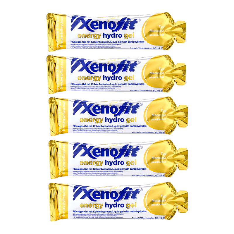 Xenofit Energy Hydro Gel 60ml, zestaw 5 sztuk
